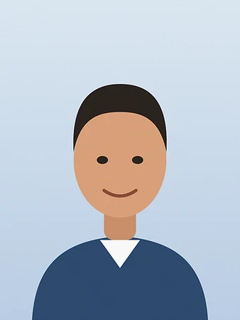 Sample phone photo of a person, before resizing